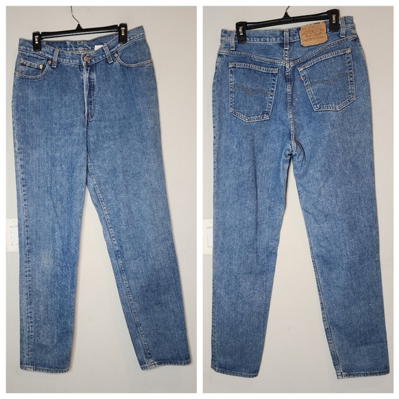 Vintage 90s Levi's Button Fly Highrise Mom Jean Size 15 (Modern 10-ish) - Picture 1 of 16